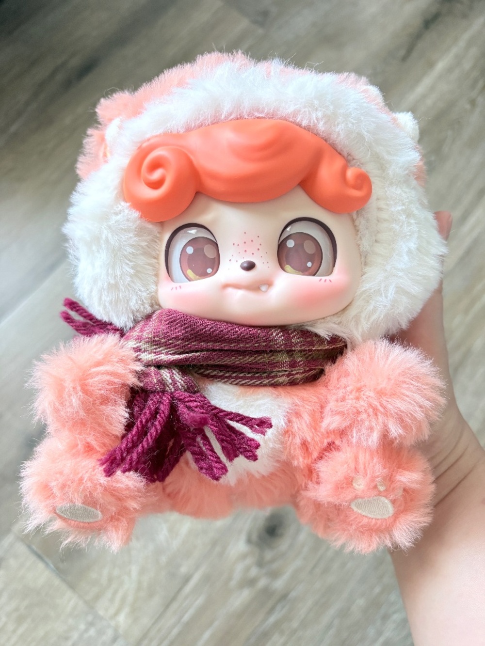 Qkid Warm Winter Plush Blind Box Figure - Fox Doll with Scarf